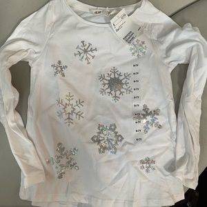 Kids NWT sequin design long sleeve top